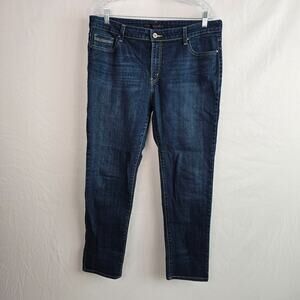 Levi's The Original Jeans Women's 16 Blue Dark Wash Mid Rise Skinny